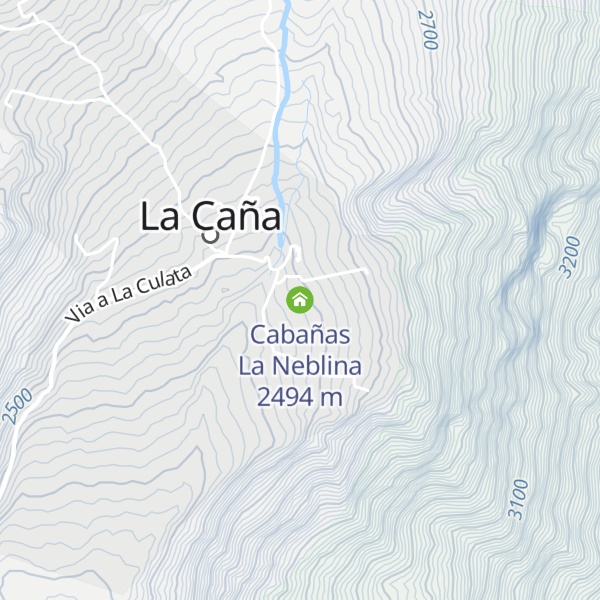Map of Cabañas La Neblina