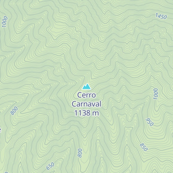 Map of Cerro Carnaval