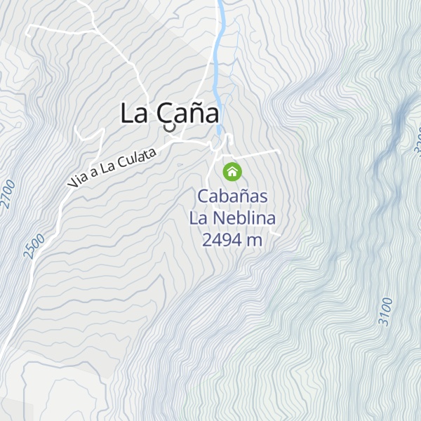 Map of Cabañas La Tizonera