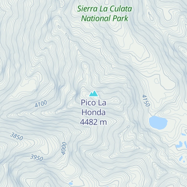 Map of Pico La Honda