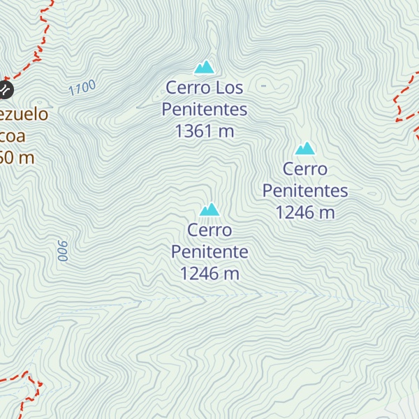 Map of Cerro Penitente