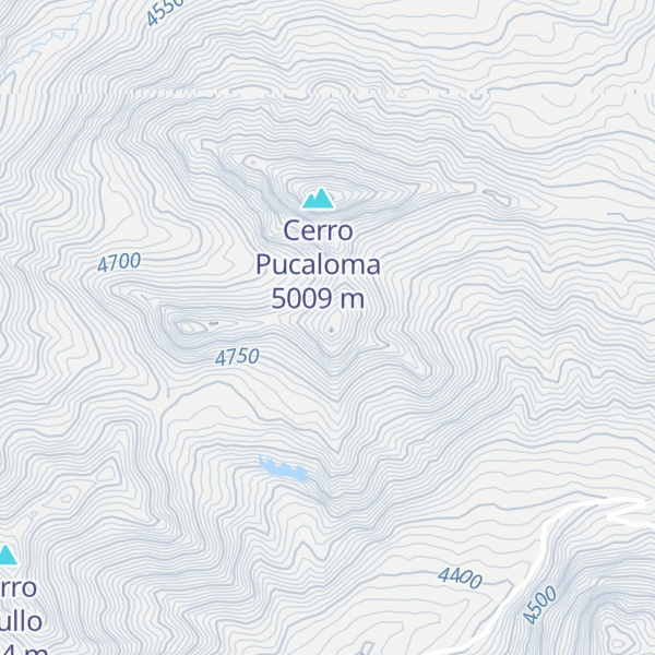 Map of Cerro Quescollo