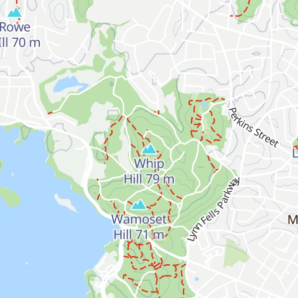 Map of Whip Hill