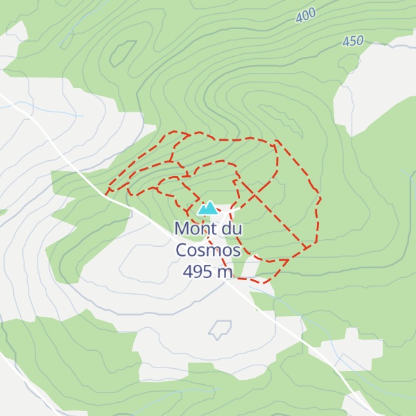 Map of Mont du Cosmos