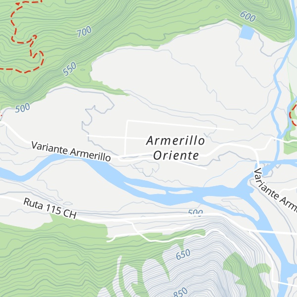Map of Refugio Tricahue