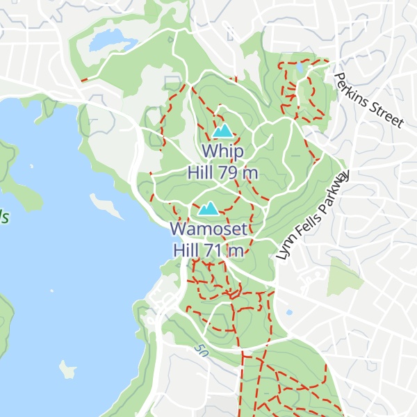 Map of Wamoset Hill