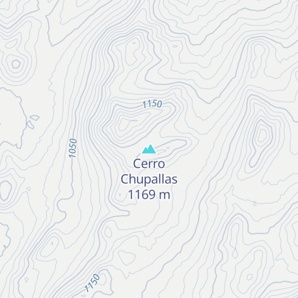Map of Cerro Chupallas