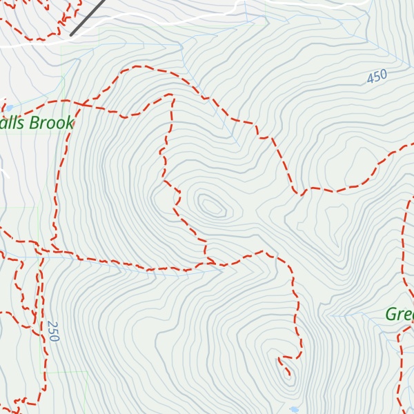 Map of Peaked Mountain