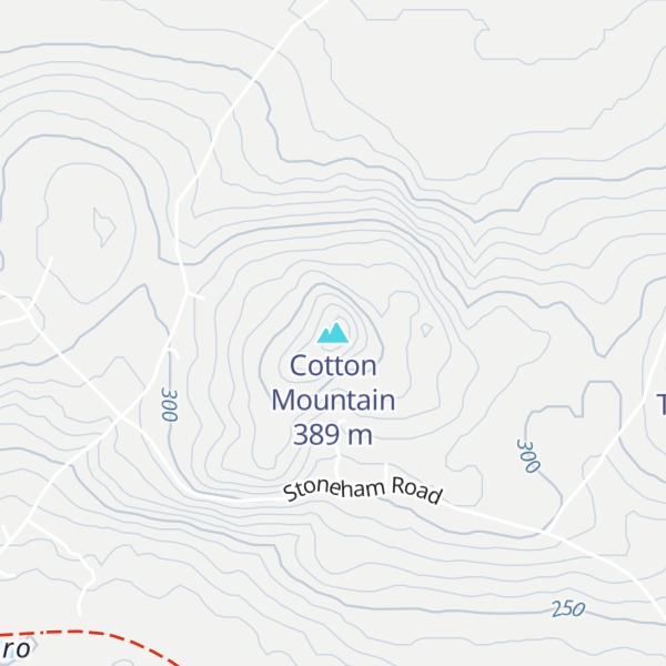 Map of Cotton Mountain