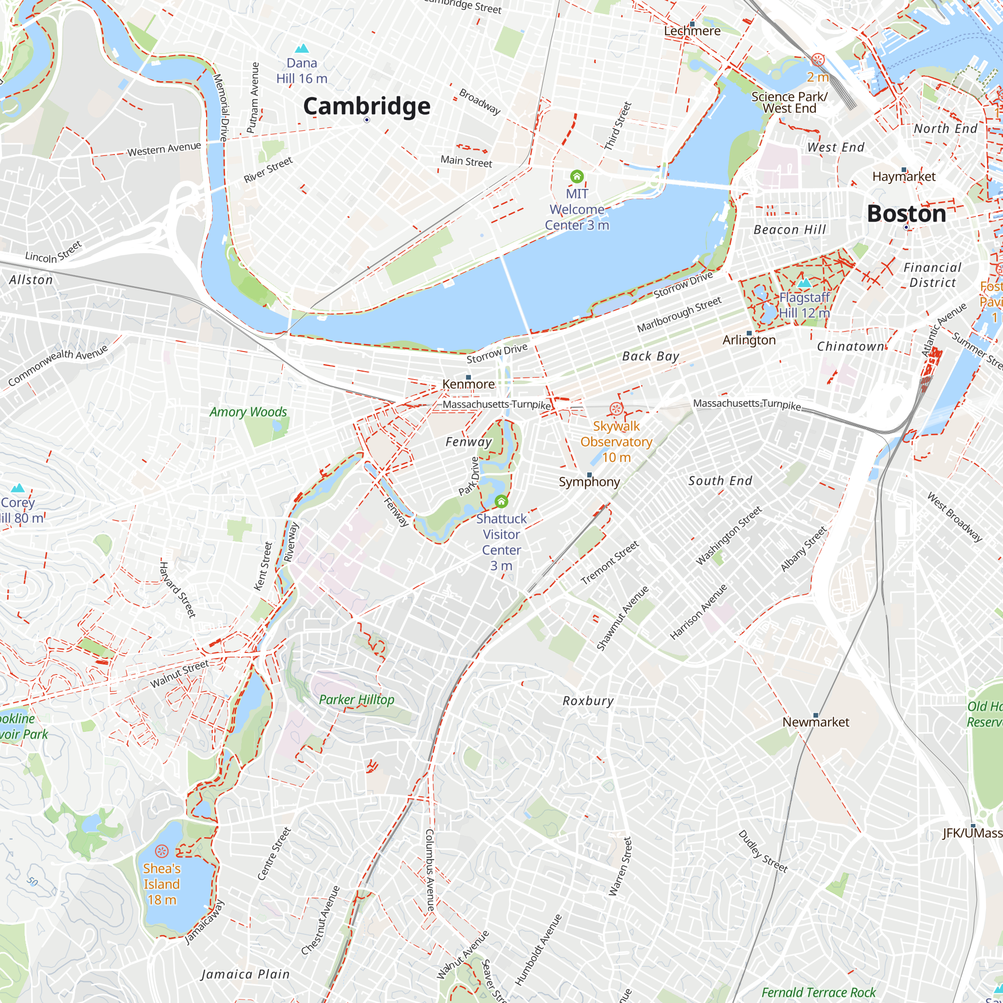 Shattuck Visitor Center map