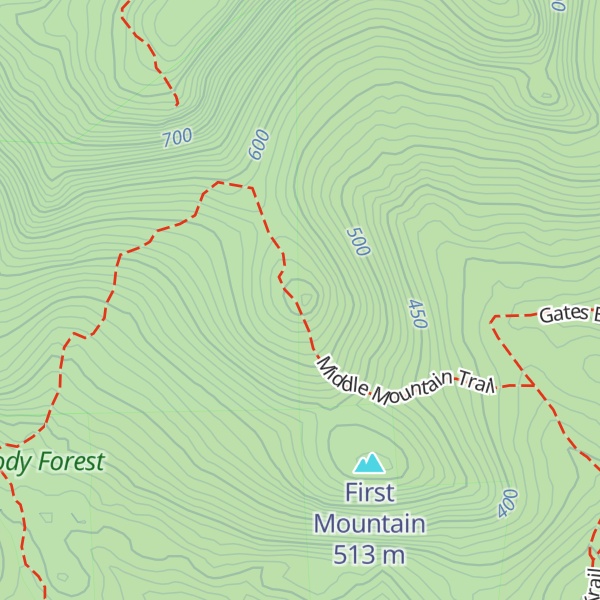 Map of Middle Mountain