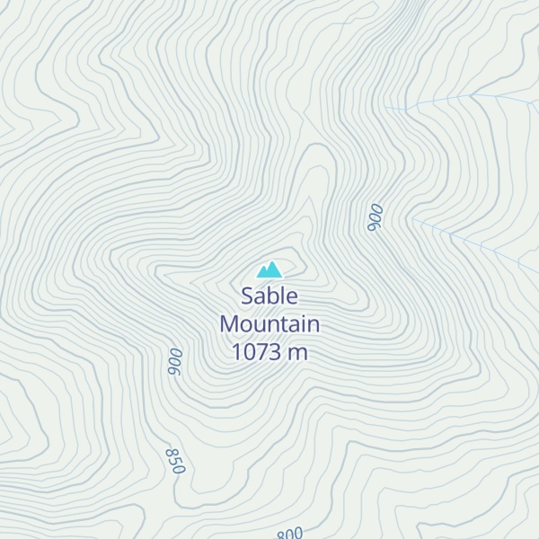 Map of Sable Mountain