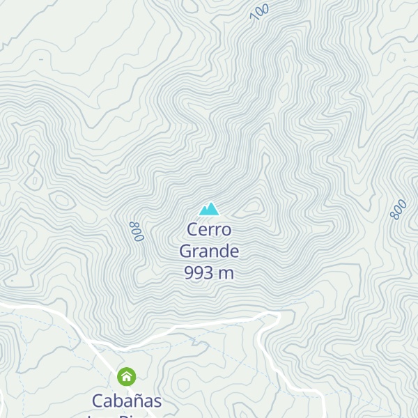 Map of Cerro Grande