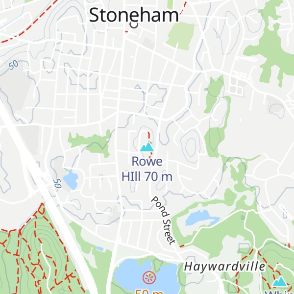 Map of Rowe HIll
