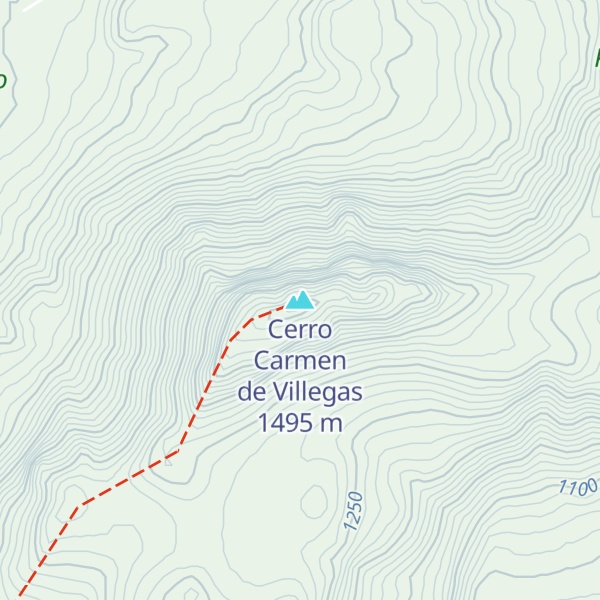 Map of Cerro Carmen de Villegas