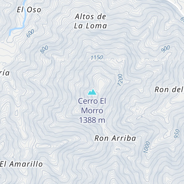 Map of Cerro El Morro