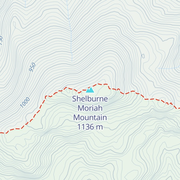 Map of Shelburne Moriah Mountain