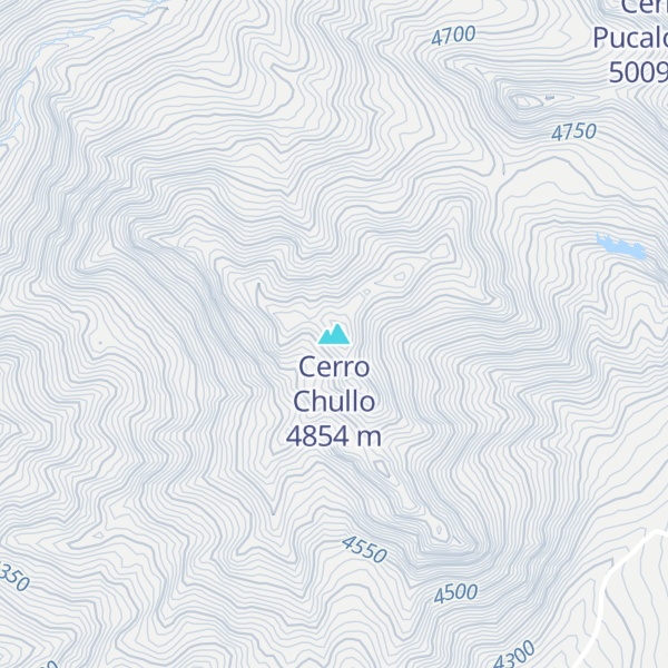 Map of Cerro Chullo