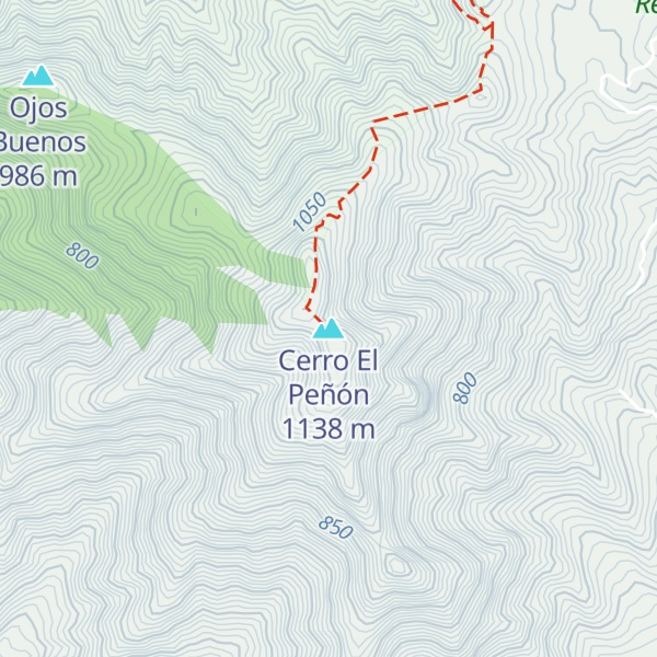 Map of Cerro El Peñón