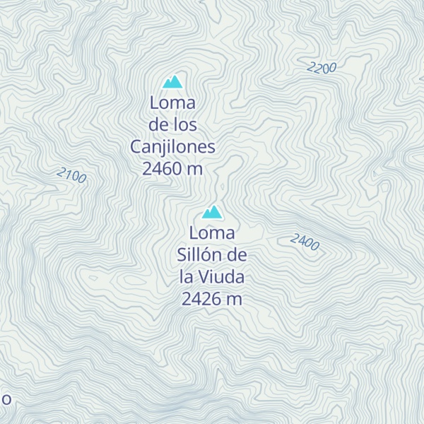 Map of Loma Sillón de la Viuda