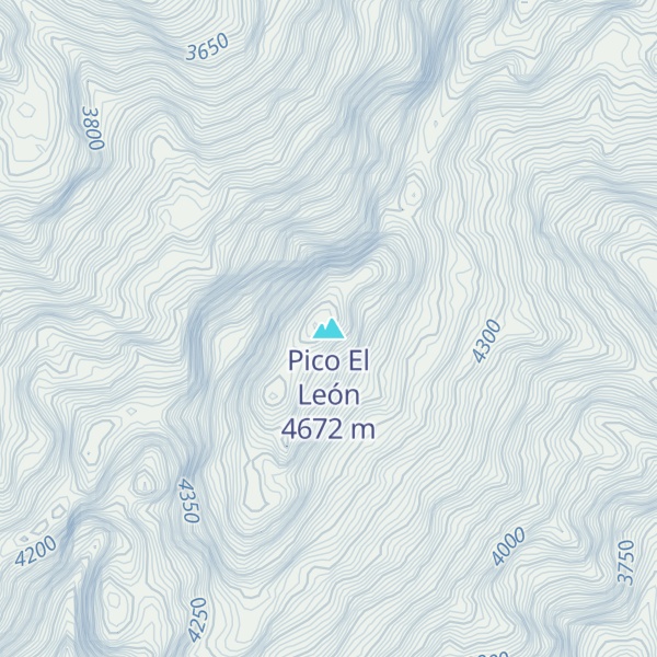 Map of Pico El León