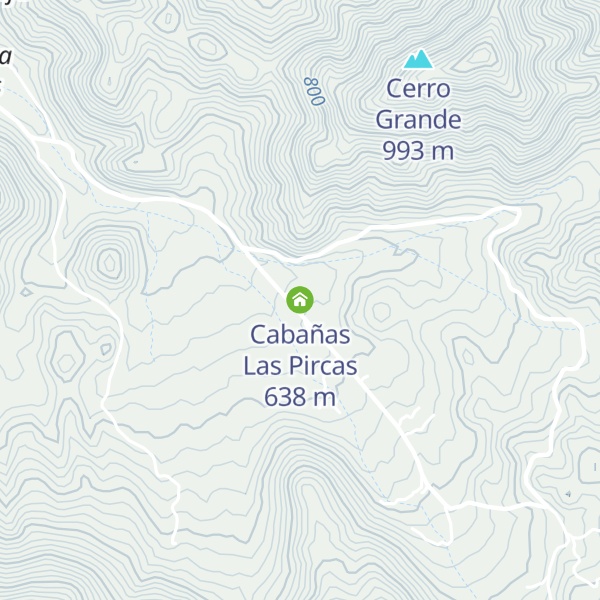 Map of Cabañas Las Pircas