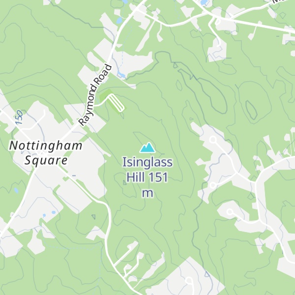 Map of Isinglass Hill