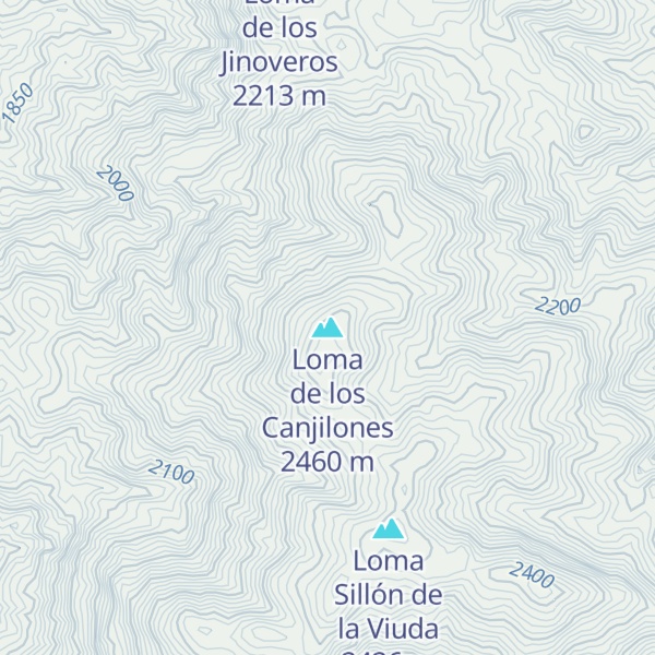 Map of Loma de los Canjilones