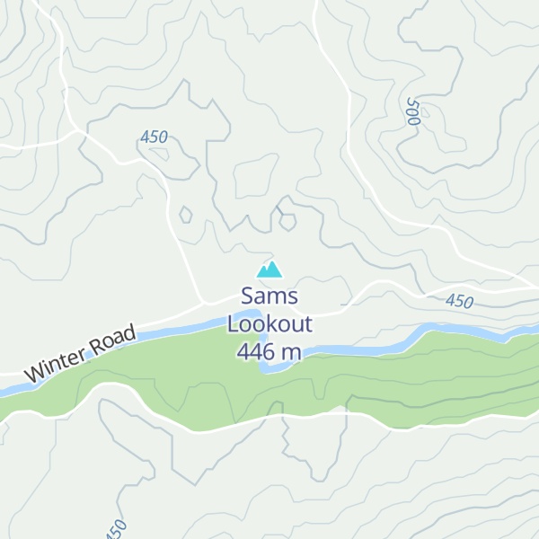Map of Sams Lookout