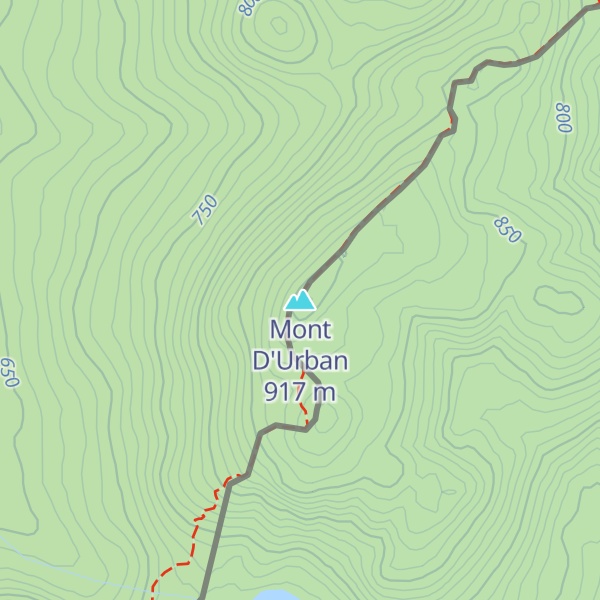 Map of Mont D'Urban