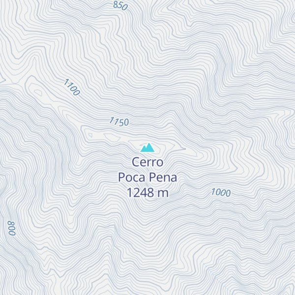 Map of Cerro Poca Pena