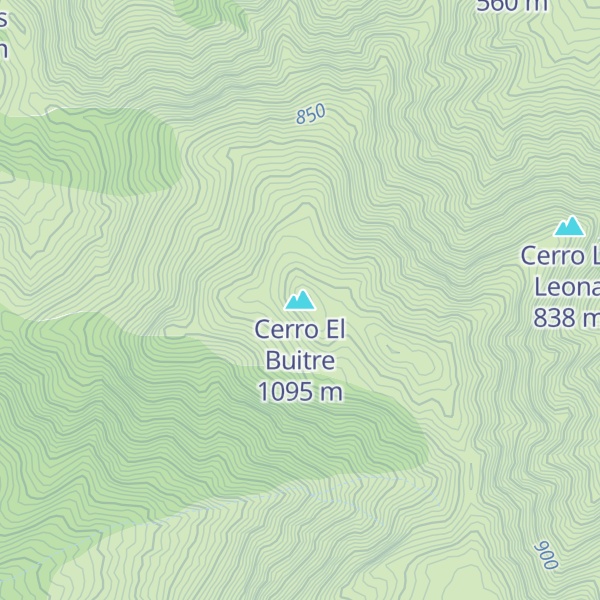 Map of Cerro El Buitre