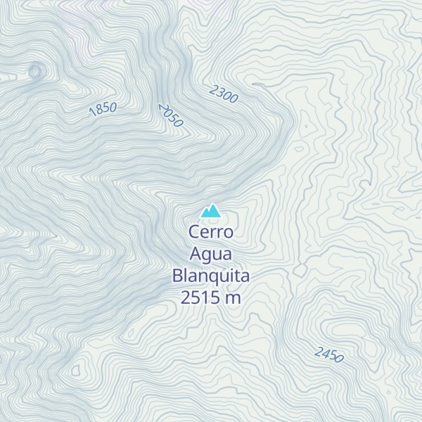 Map of Cerro Agua Blanquita