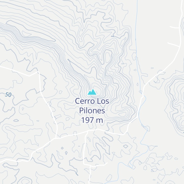 Map of Cerro Los Pilones