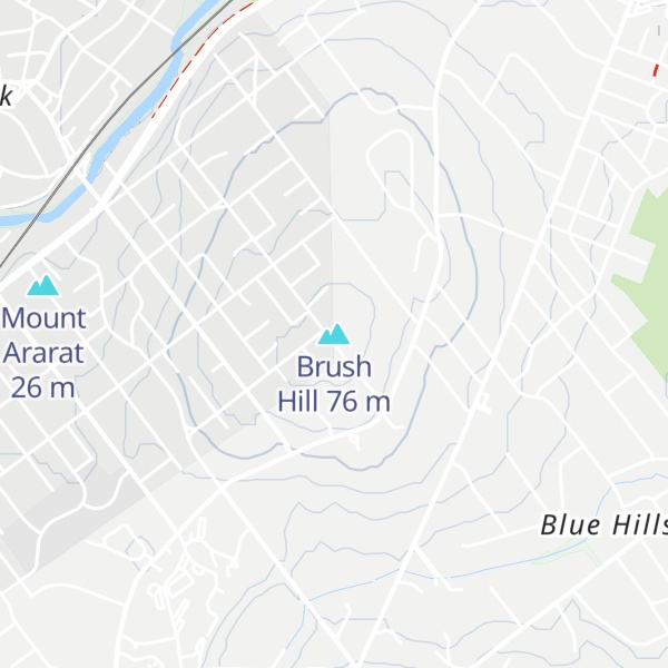 Map of Brush Hill