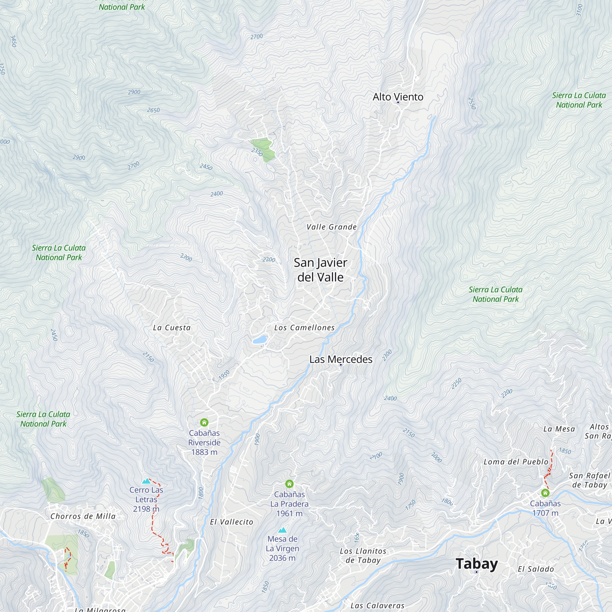 Cabañas Rancho Vera map