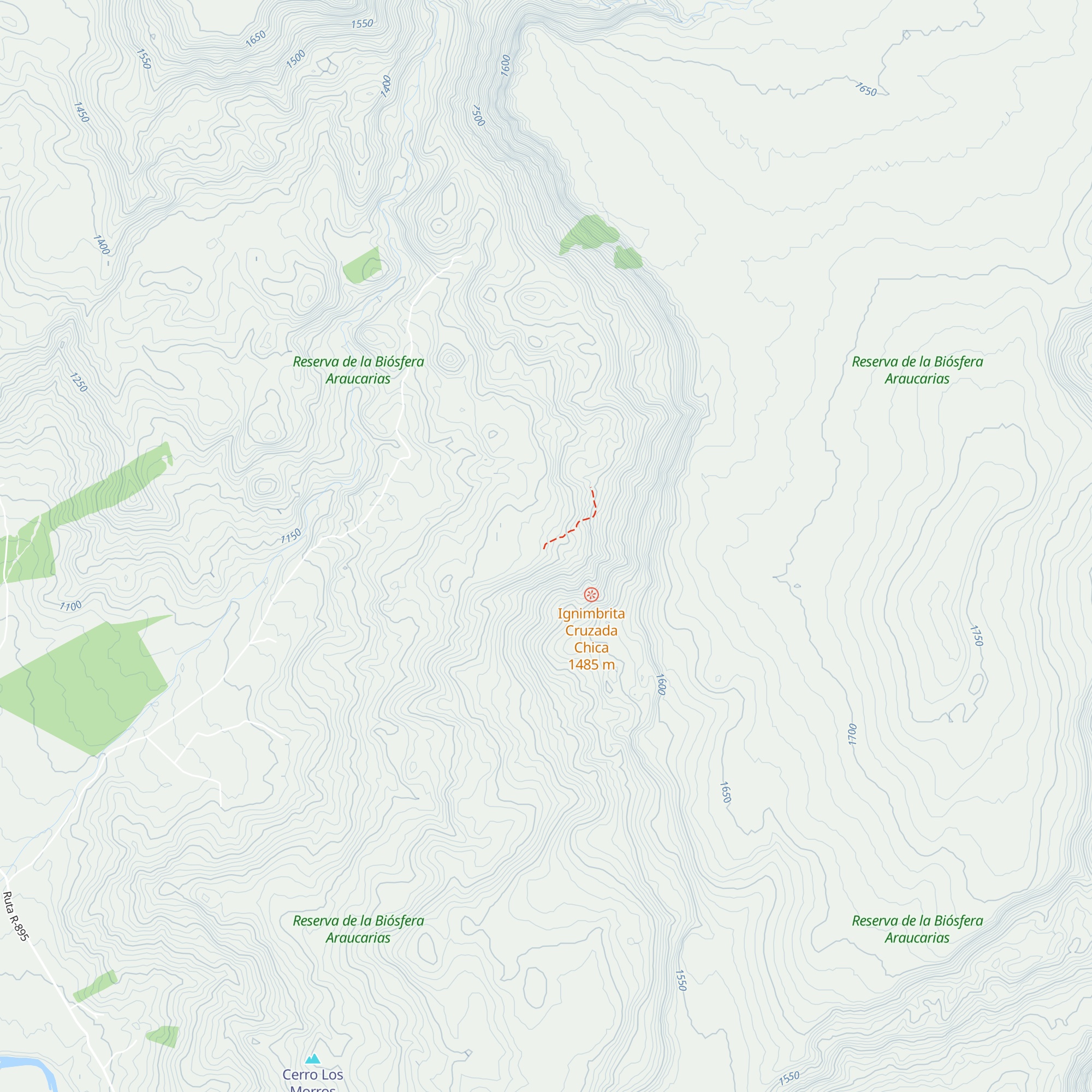 Refugio Barda Negra map