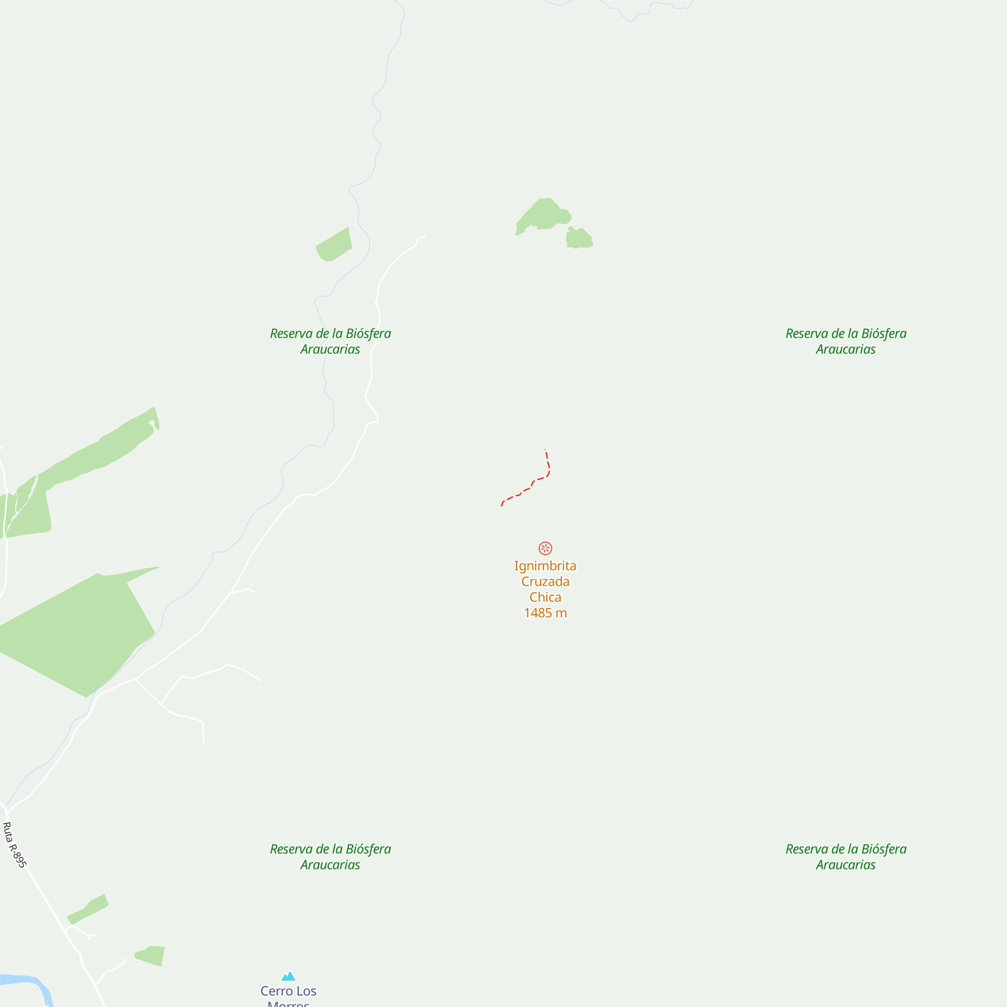 Refugio Barda Negra map