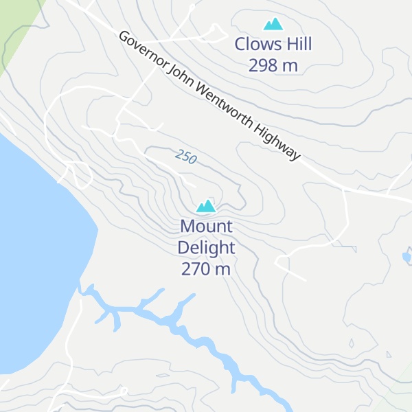 Map of Mount Delight