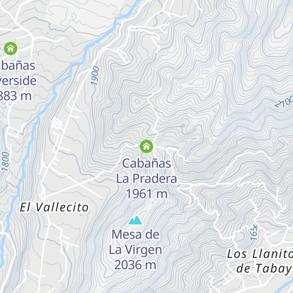 Map of Cabañas La Pradera