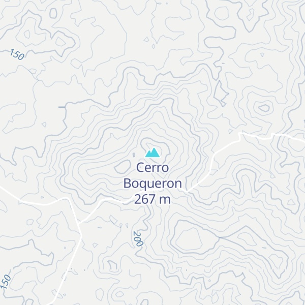 Map of Cerro Boqueron