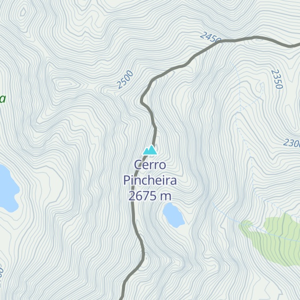 Map of Cerro Pincheira