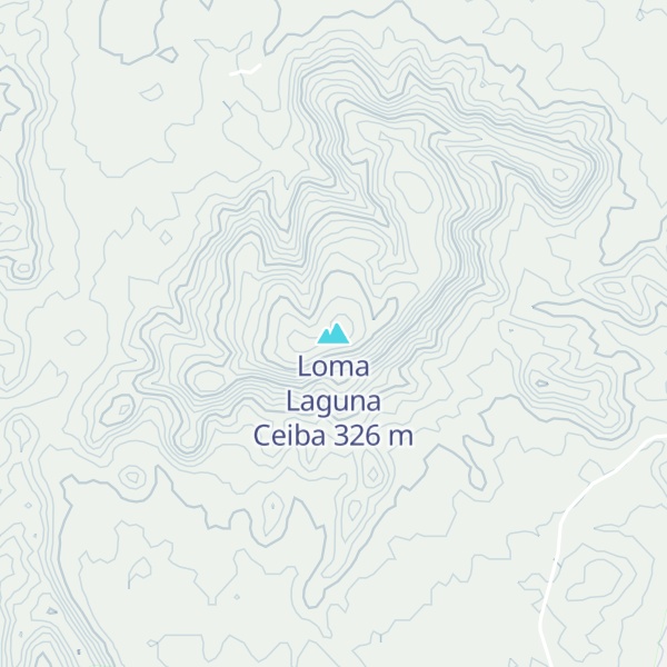 Map of Loma Laguna Ceiba