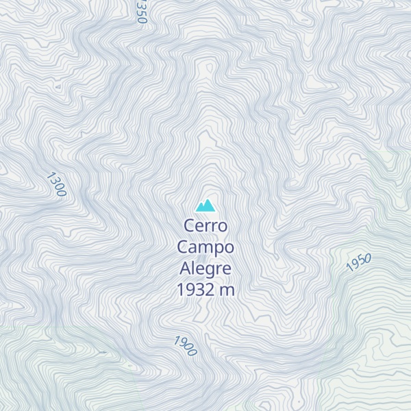 Map of Cerro Campo Alegre