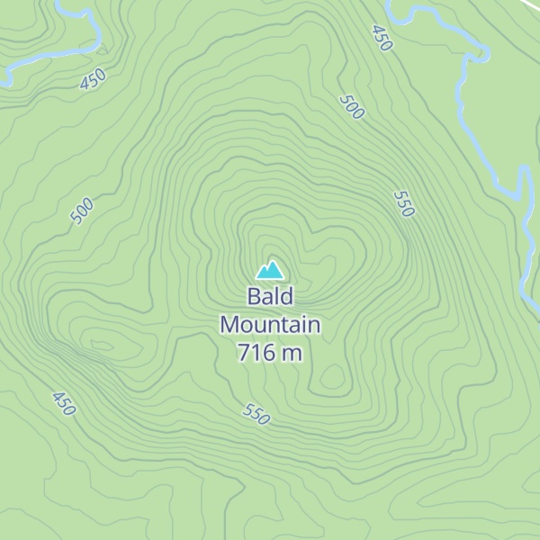 Map of Bald Mountain