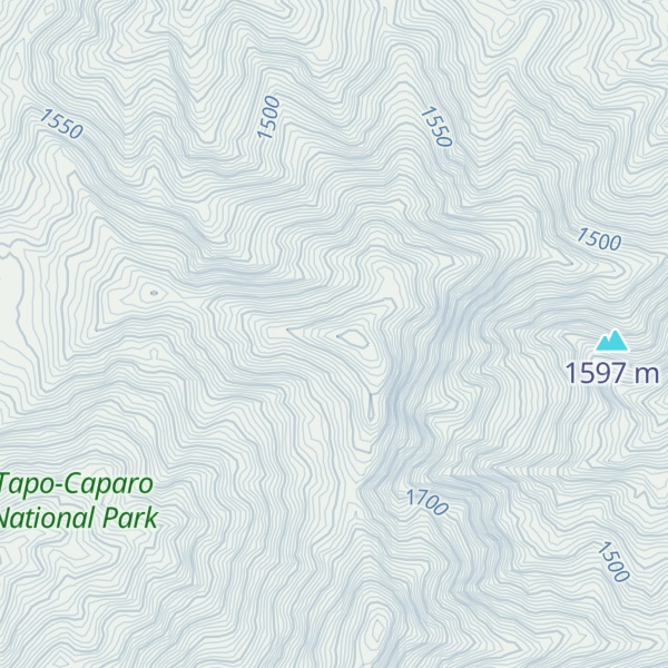 Map of Cerro El Curo