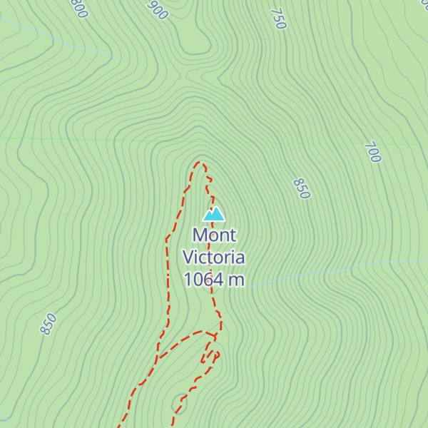 Map of Mont Victoria