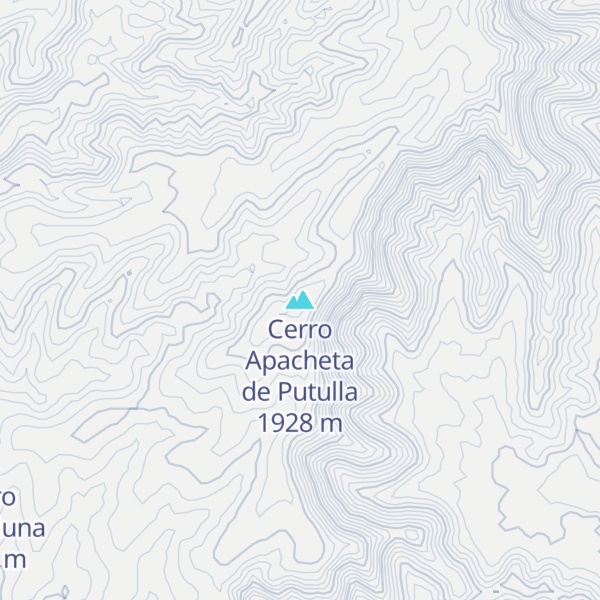 Map of Cerro Apacheta de Putulla