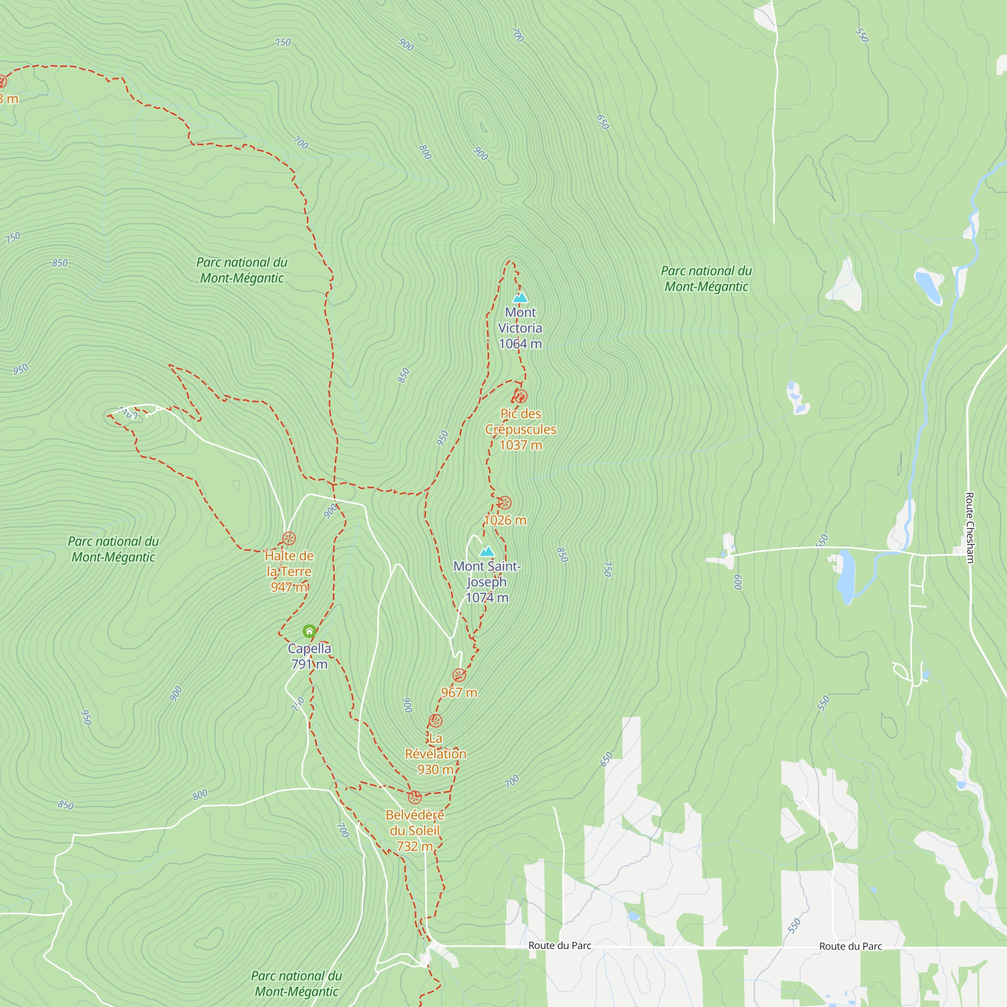 Refuge Saint-Joseph map