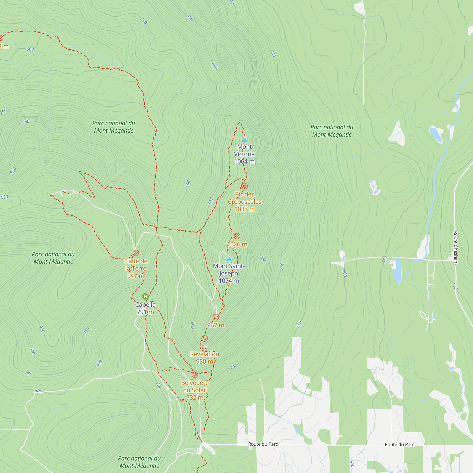Refuge Saint-Joseph map